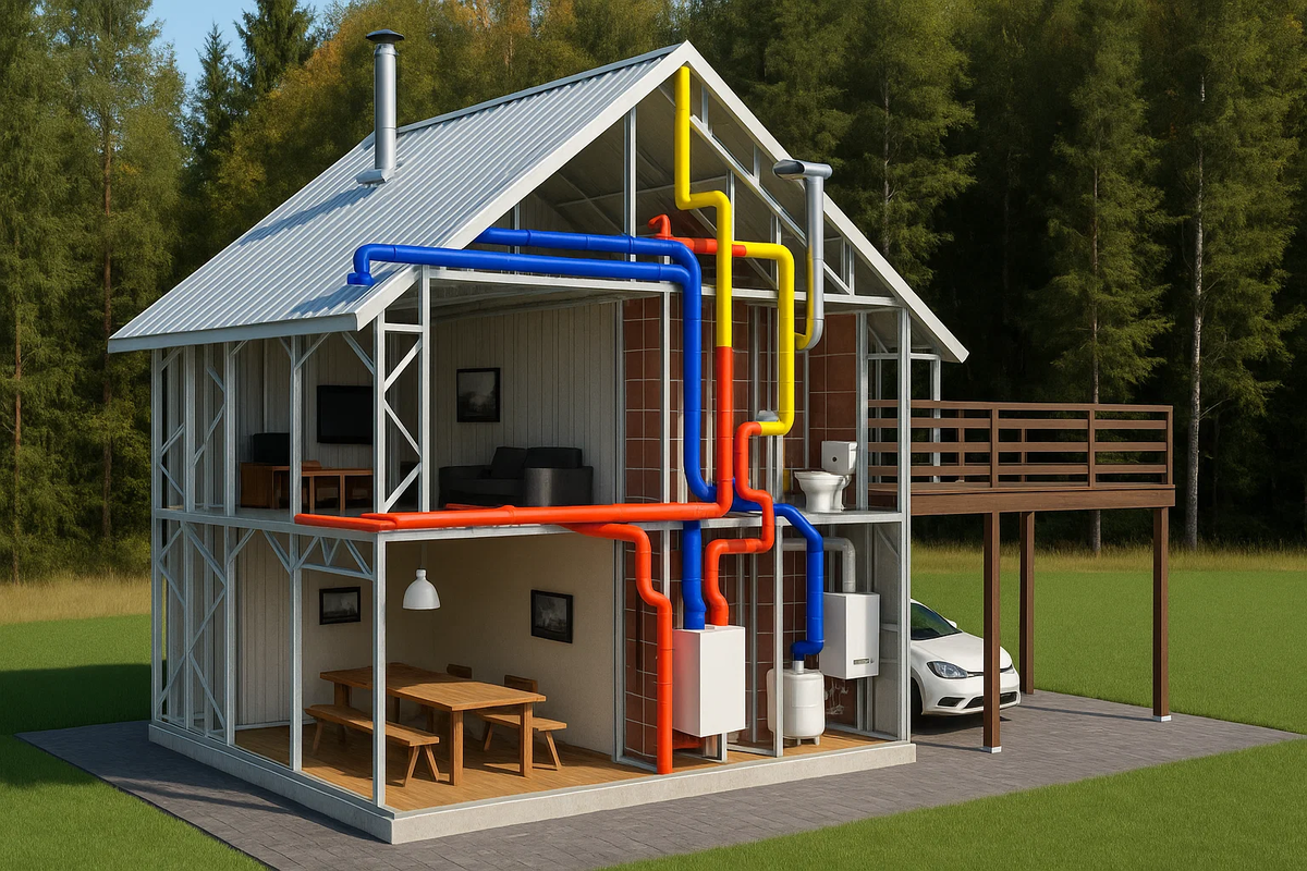 Вентиляция в домах из ЛСТК