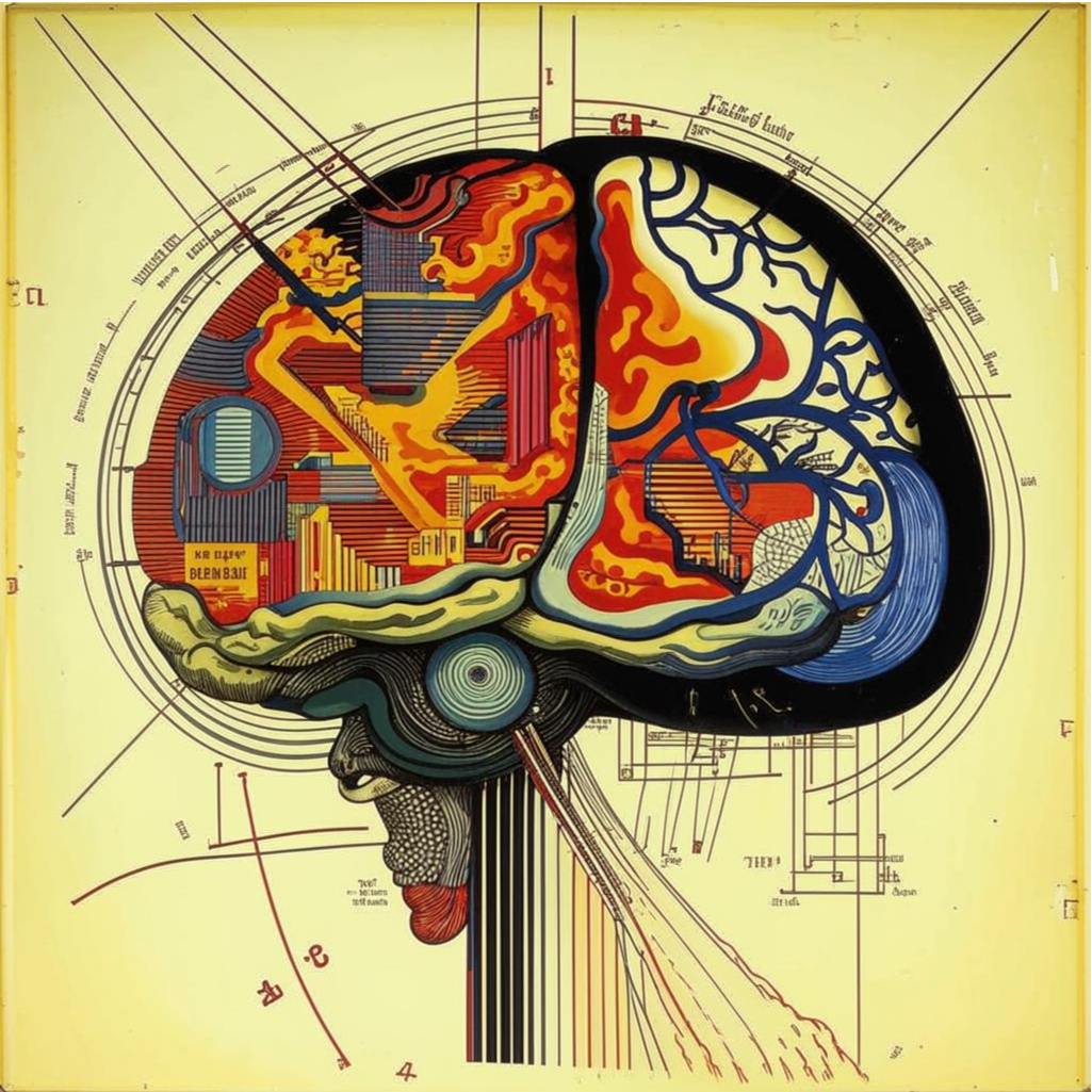 Френология. Иллюстрация сгенерирована нейросетью