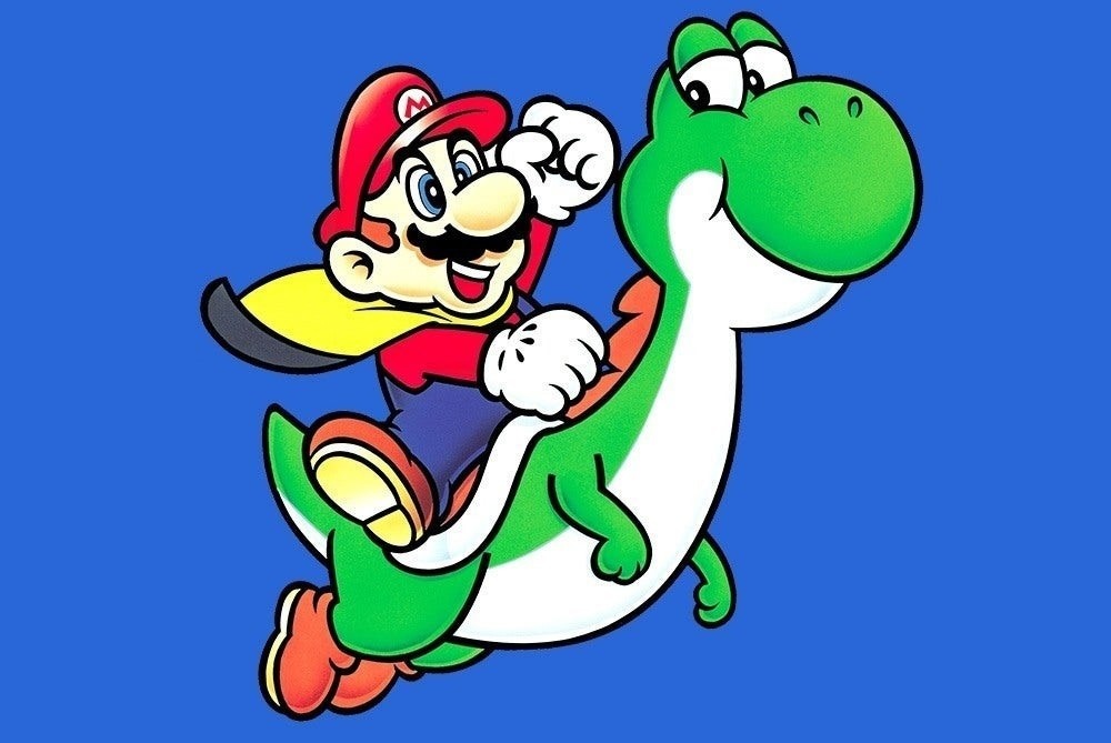     Марио и Йоши, промо-фото игры Super Mario World (1990)