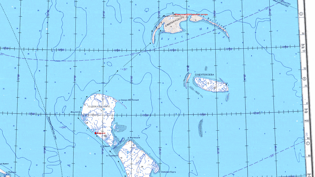 Стрелочками обозначен наш маршрут 