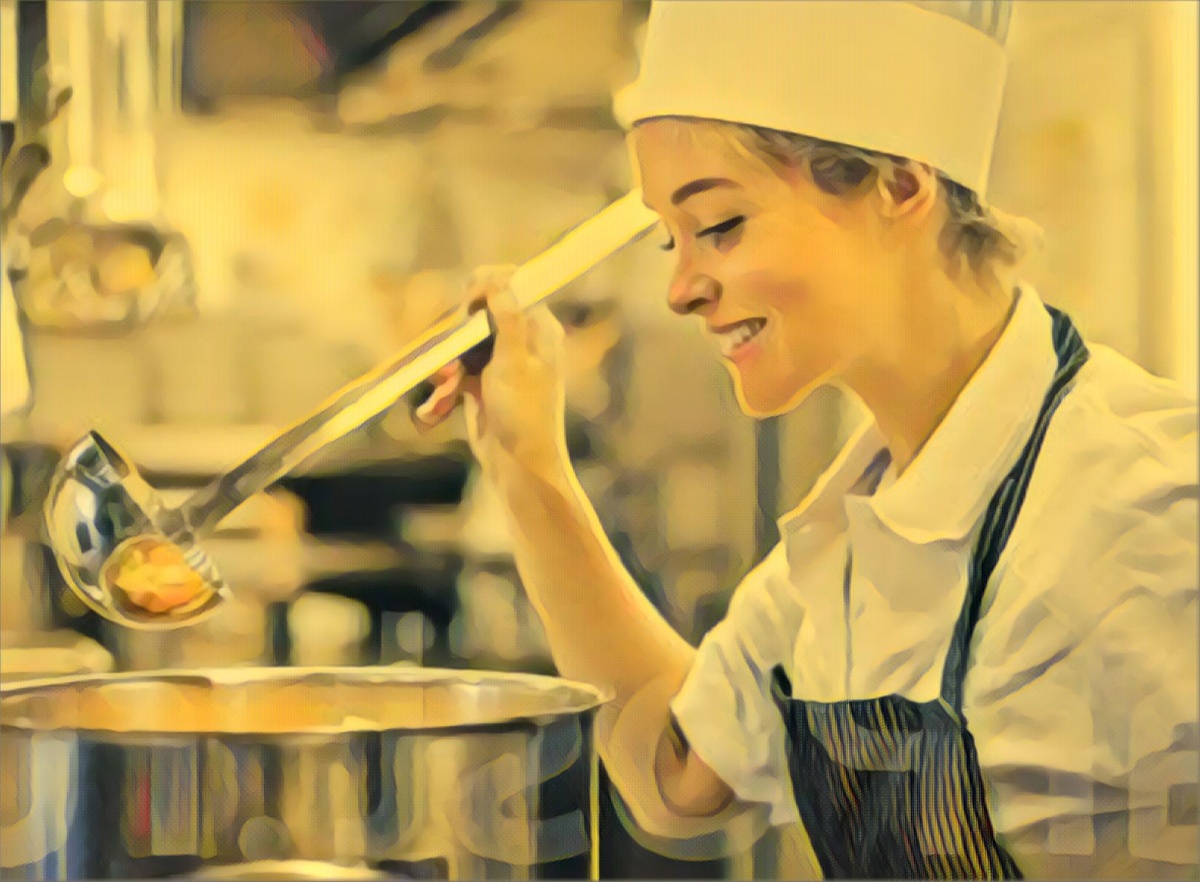 Валя на раздаче