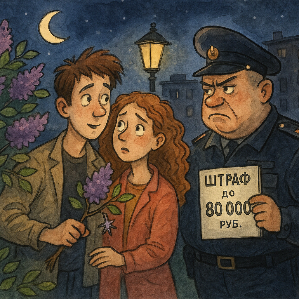 Ветка сирени.