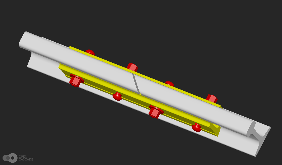 Косой стык с тепловым зазором