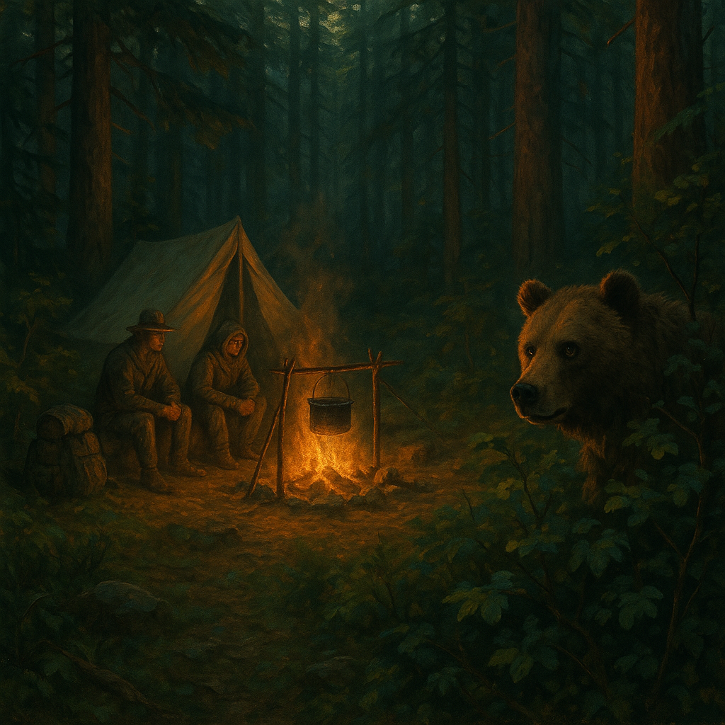 Медведя из-за чувства голода может привлечь запах еды. Сытый медведь скорее наоборот будет избегать незнакомых запахов. 