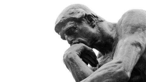 Фрагмент скульптуры Огюста Родена "Мыслитель". Фото из открытого источника Интернета