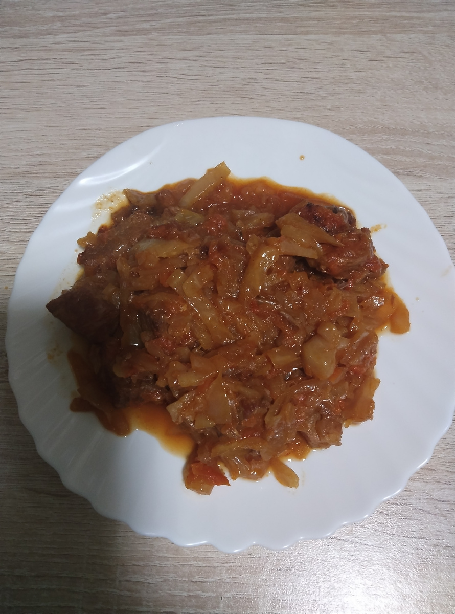 Капуста с мясом 