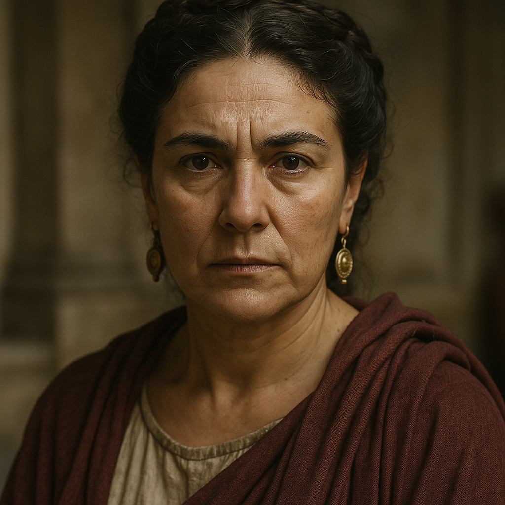 Агриппина Младшая
Железная матрона Рима — женщина с волей, способной сокрушить Сенат. Глаза, в которых не страх, а расчёт; лицо, не терпящее слабости. Такою её запомнил Рим.