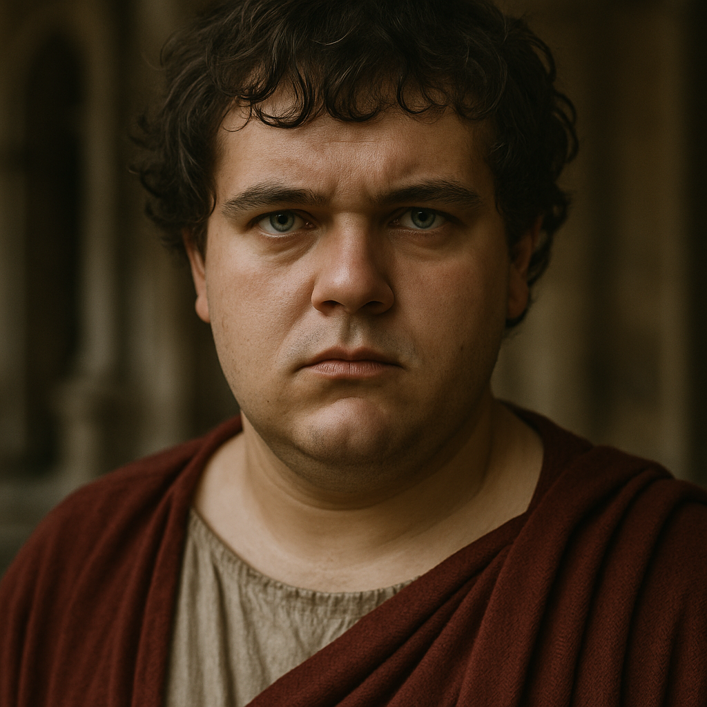 Император Нерон
Мальчик с лицом трагика и судьбой цареубийцы. Взгляд — как у того, кто слишком рано получил трон и слишком поздно понял цену.