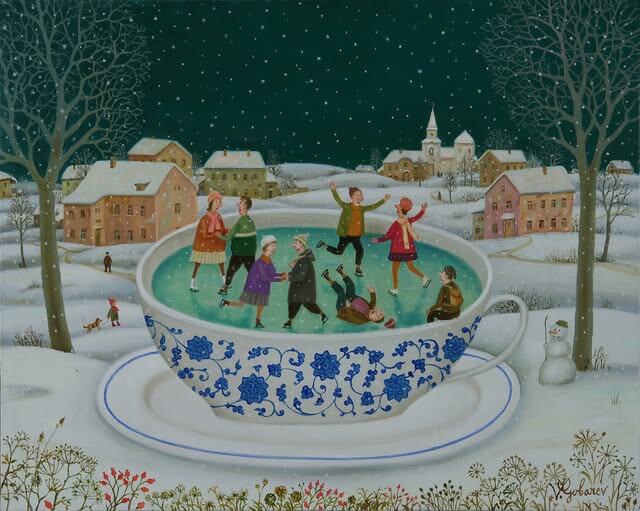 Художник Губарев "Чай со льдом"