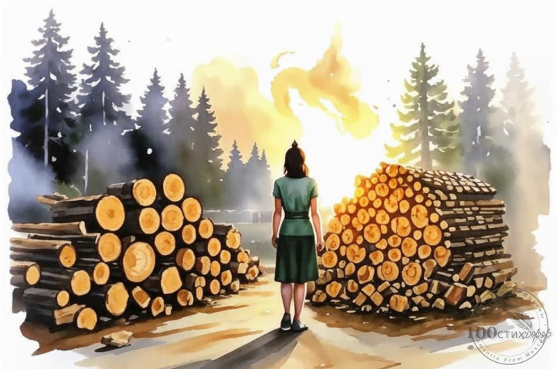 Вечерние дрова