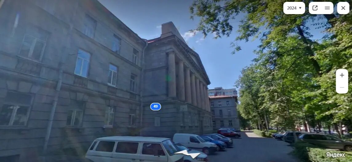    ВНИИБ на 2-ом Муринском проспекте. Фото: скриншот из сервиса «Яндекс.Панорамы».