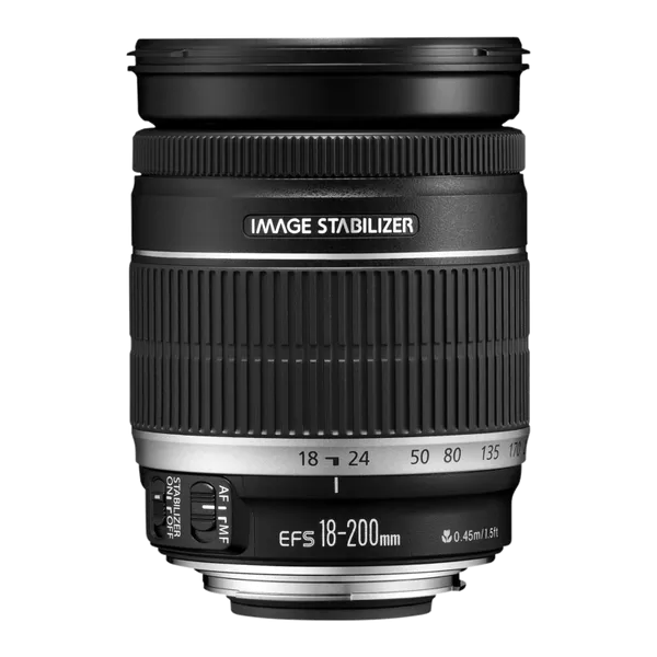 Мой объектив EF-S 18-200mm. В силу большой разницы между минимальным (18 мм) и максимальным (200 мм) фокусными расстояниями оказался довольно универсальным – и портрет можно снять, и какой-нибудь объект издалека. Фото с официального сайта Canon.