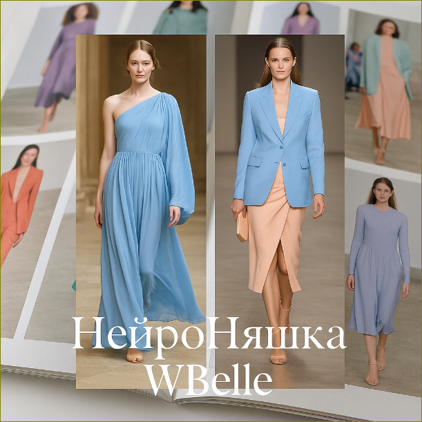 НейроНяшка WBelle изысканные парные сочетания весны и лета 2025 с нейросетью