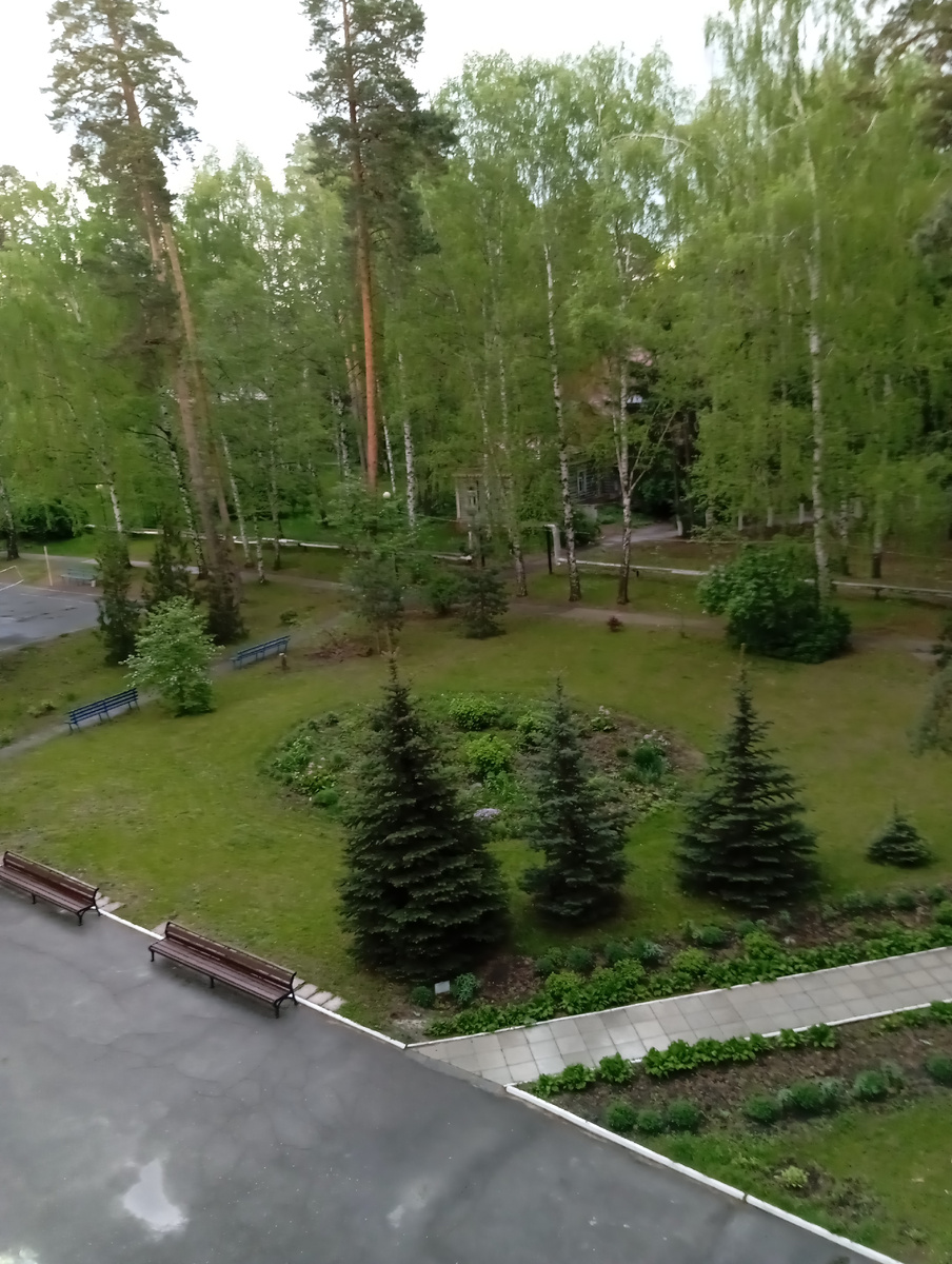 Санаторий "Володарский", г. Пенза. Вид с четвёртого этажа. 