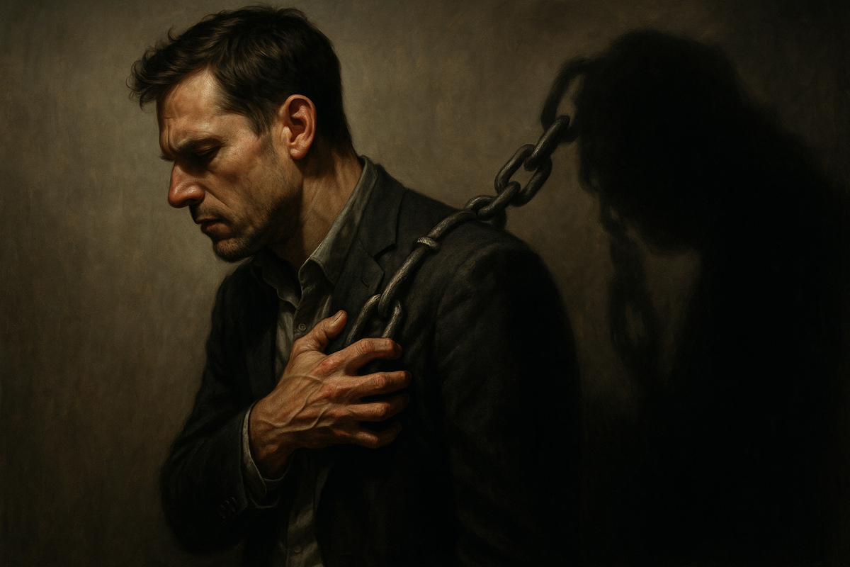 Многие привыкли скрывать обиду за маской вежливости и иронии. Но боль остаётся внутри. Эта иллюстрация показывает двойственность: что снаружи — и что под маской.

