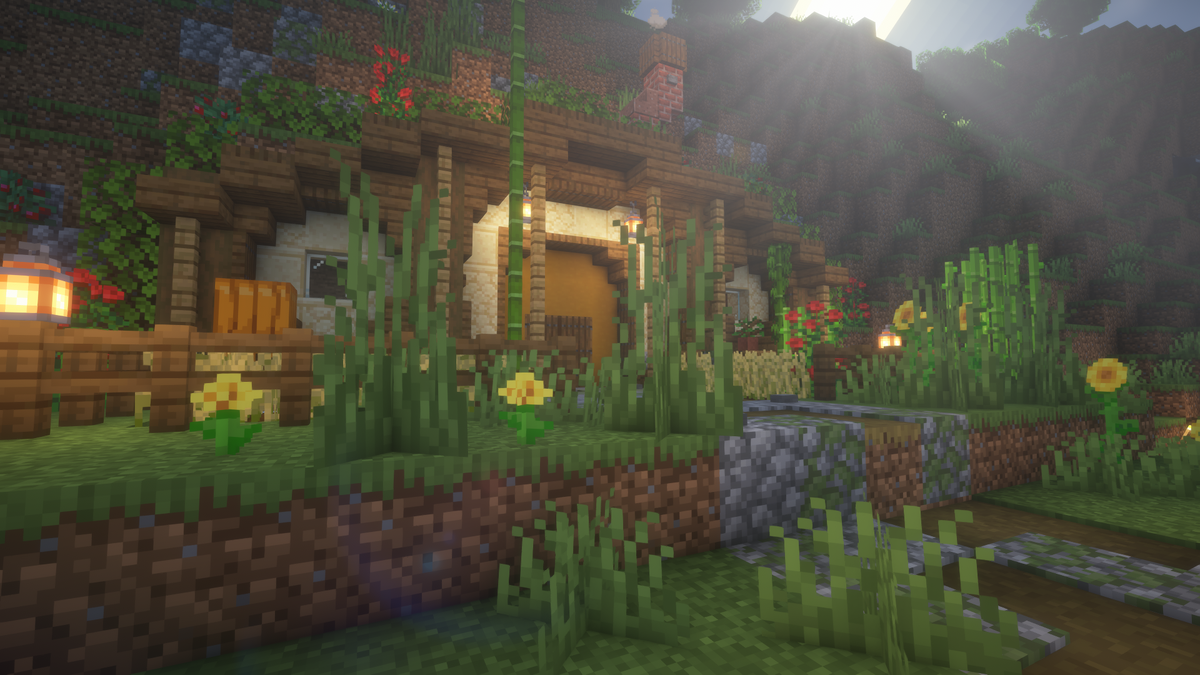 Строим дом хоббита в Minecraft 1.21.5