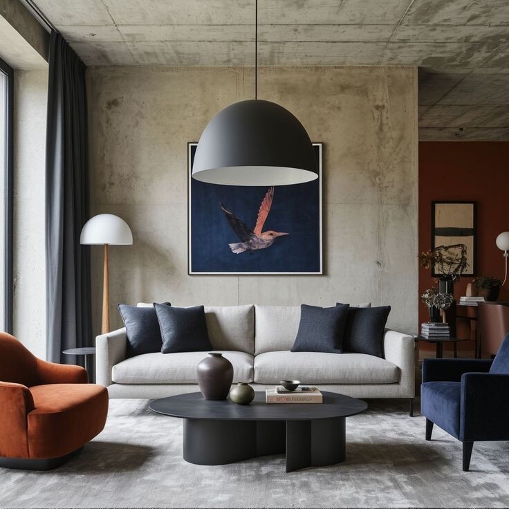 Гостинная лофт