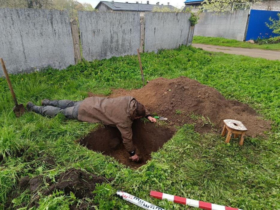 Археологи в Гдове
Фото: Telegram-канал «Псковская археология»