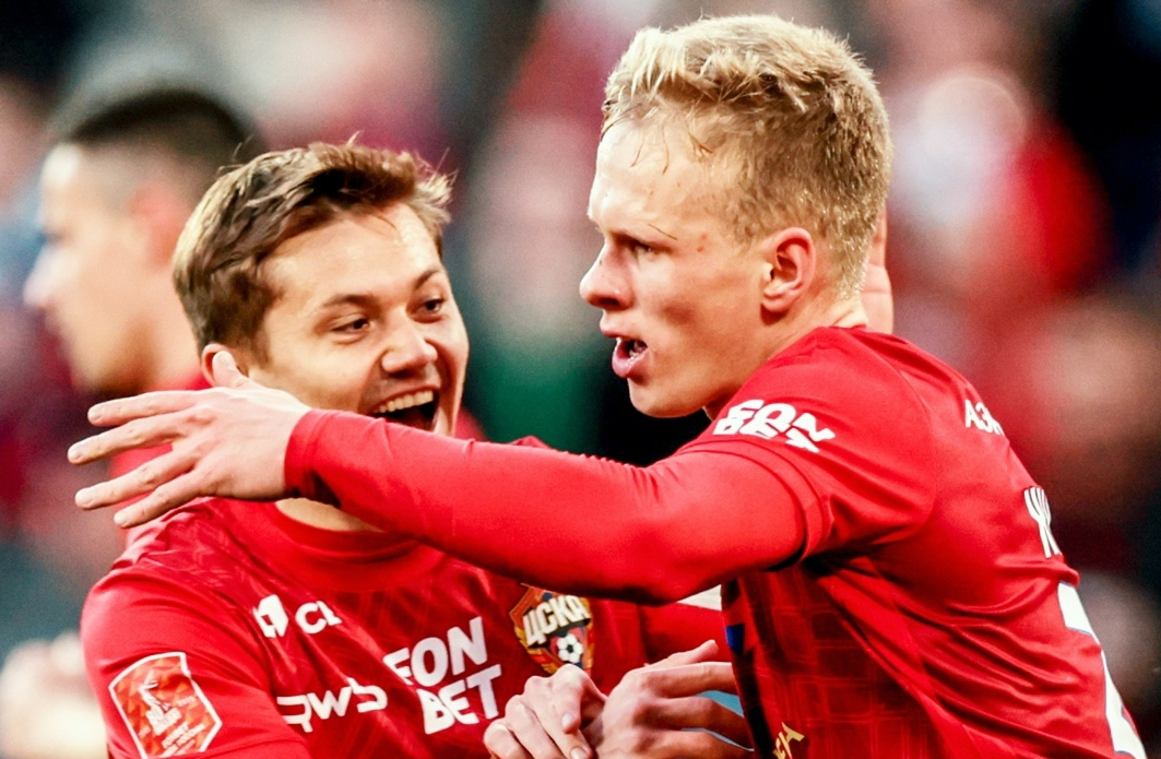 ЦСКА прошел "Зенит" в Кубке России в том числе благодаря очередному голу Матвея Кисляка. Фото: Кубок России