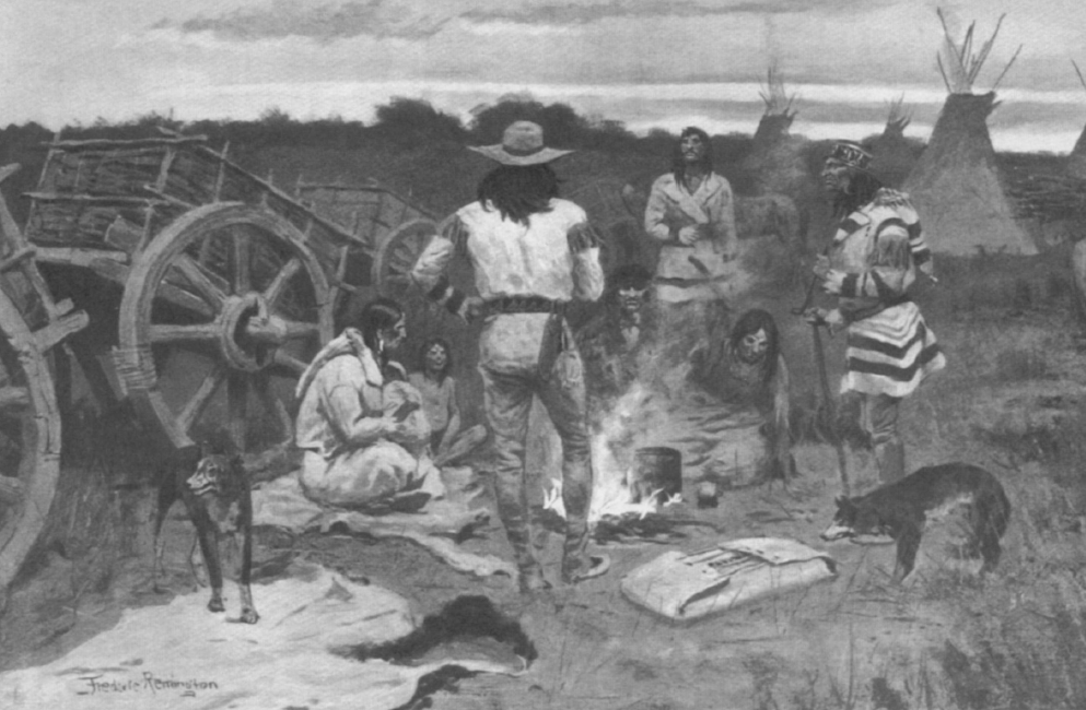 Лагерь канадских метисов