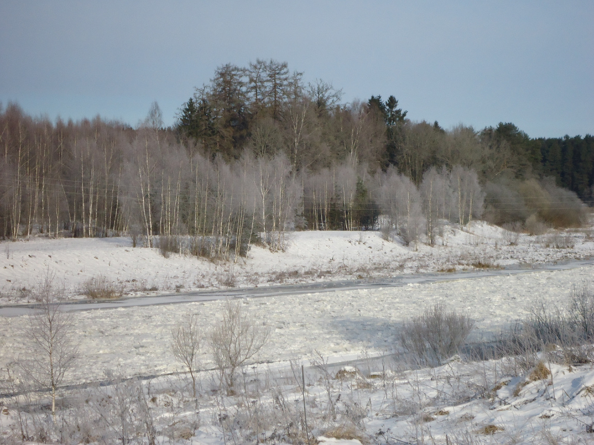 Торосы на реке Тверца. Из архива автора.