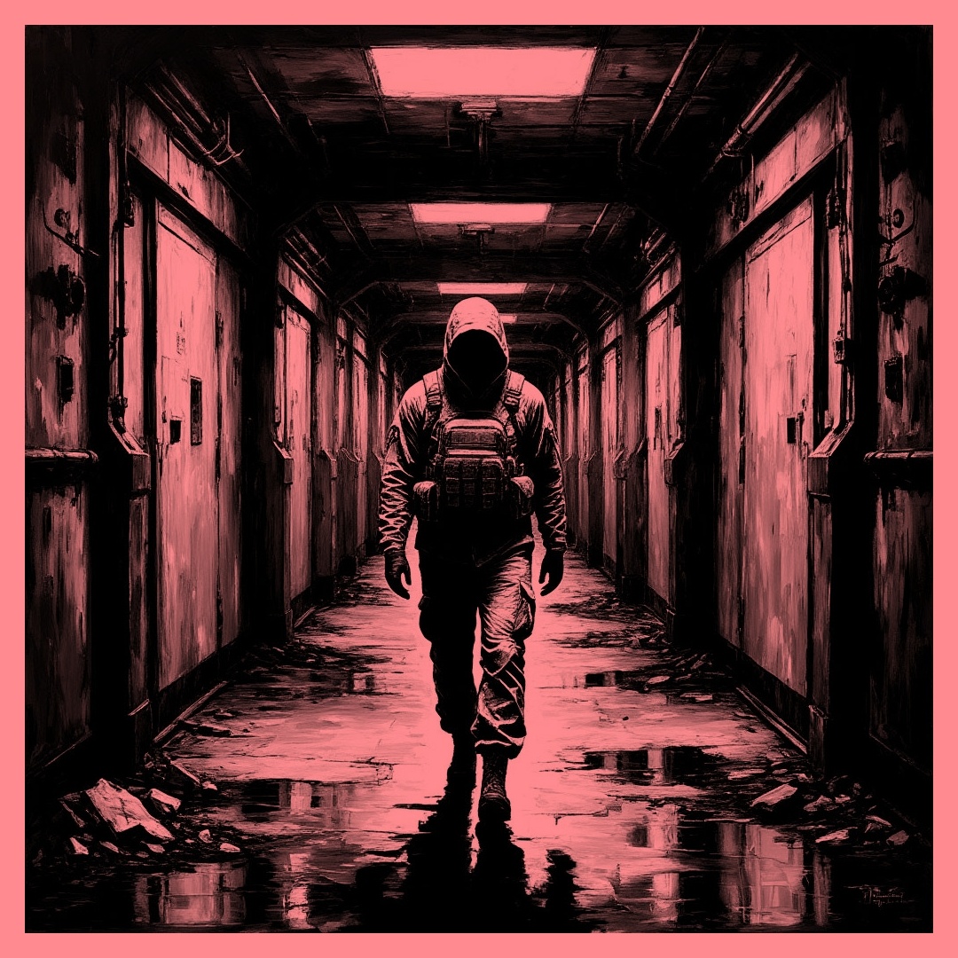 ... я оказался в коридоре, который слегка спускался вниз.