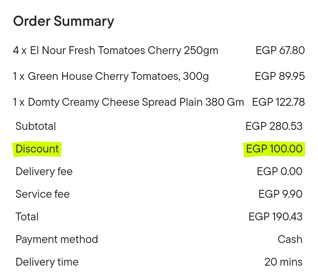 Заказ в Каире