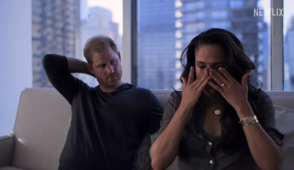Фото: кадр из сериала "Гарри и Меган" от Netflix