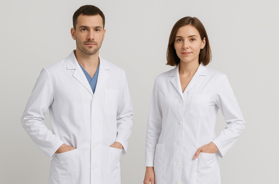 Мужские и женские медицинские халаты
