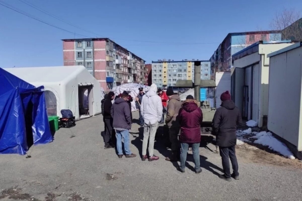    В Усть-Камчатске прошли учения по ликвидации последствий землетрясения