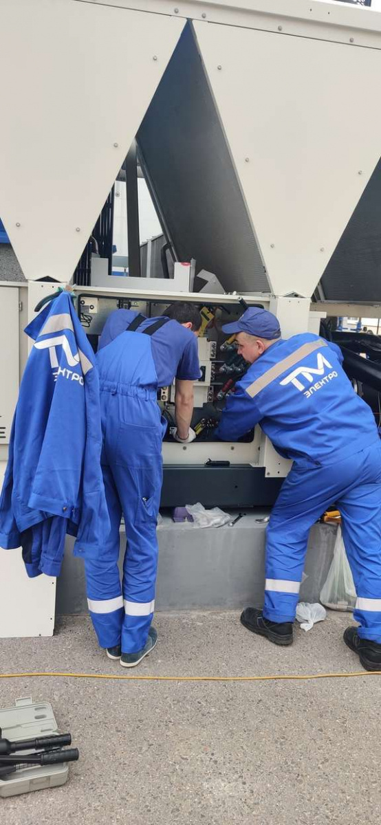 Монтаж чиллера Trane был произведен с учетом всех директив EC
