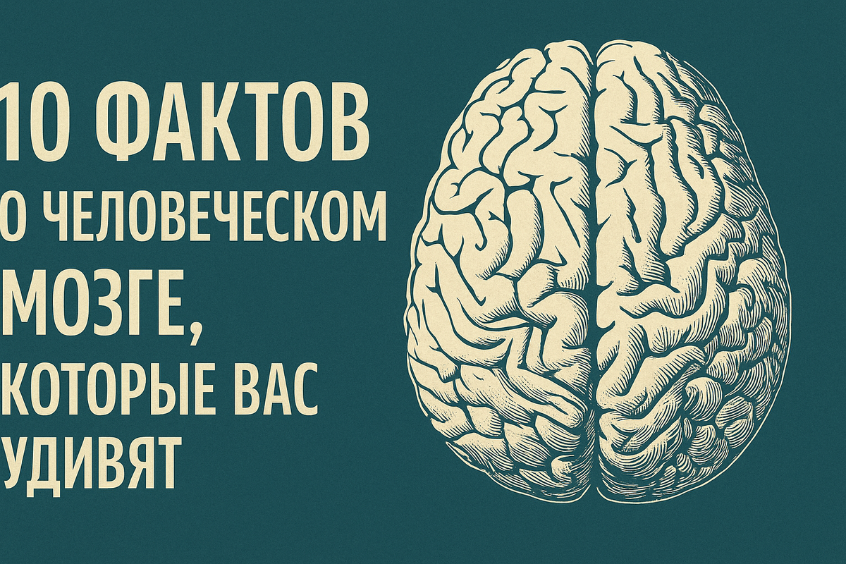10 фактов о человеческом мозге, которые вас удивят