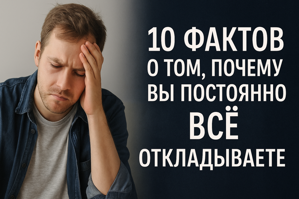 10 фактов о том, почему вы постоянно всё откладываете