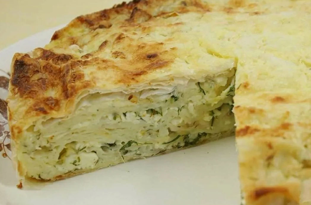 Пирог из лаваша на сковородке. Источник фото kasheloff.ru