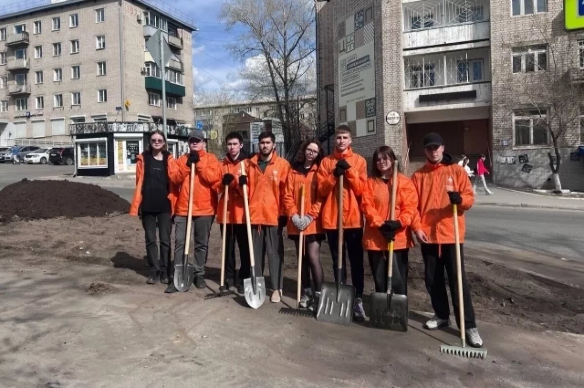    Спроектированные студентами клумбы появились в Забайкалье