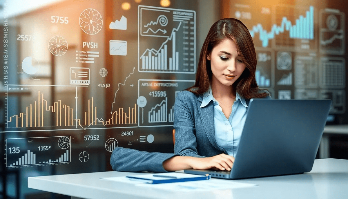    Специалистка по парсингу данных за работой datalopata