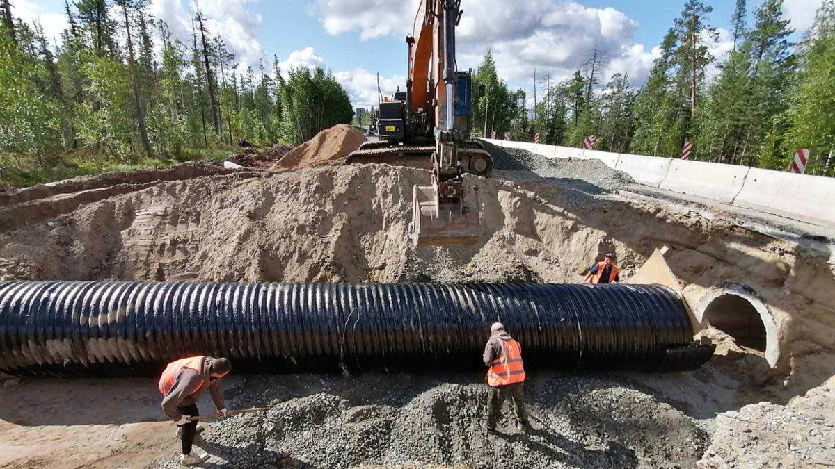    В Югре продолжается капитальный ремонт трассы Октябрьское - Андра