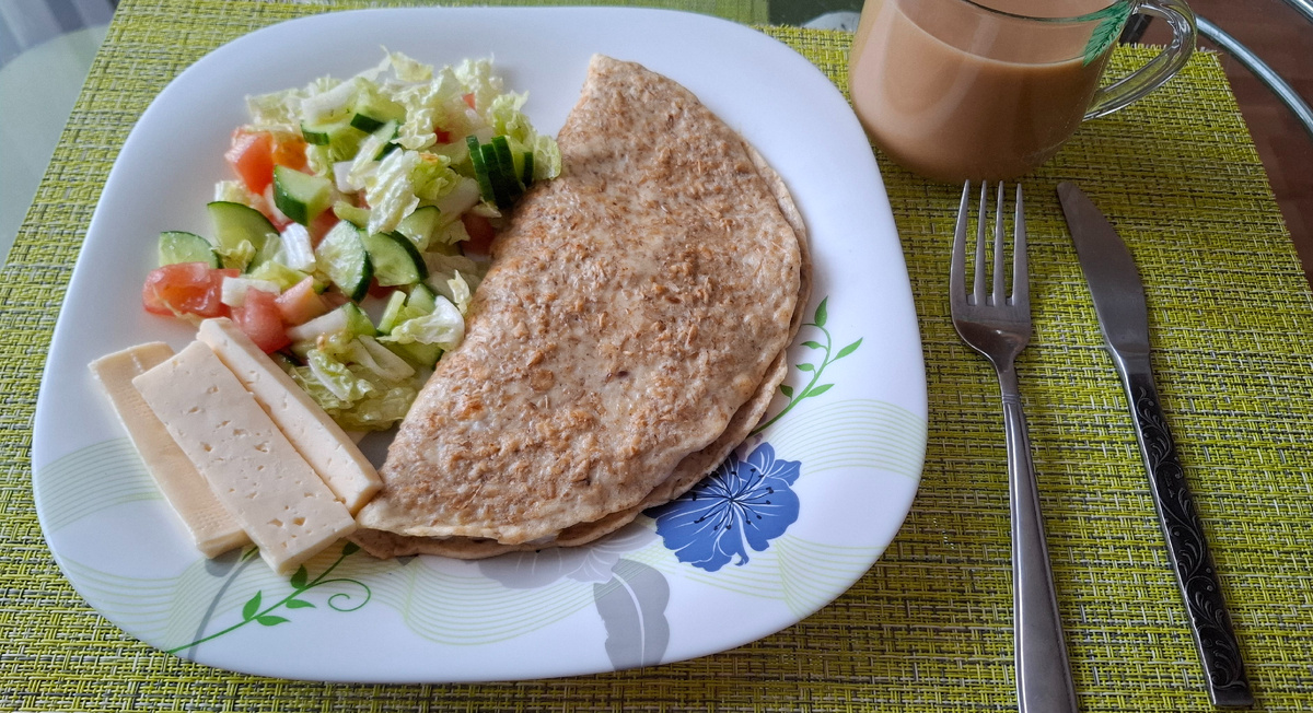 Мой традиционный завтрак, почти ПП.
