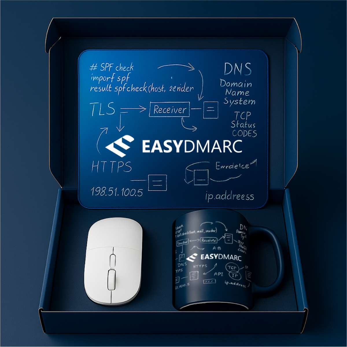 Welcome Pack для EASYDMARC, коврик для мышки, кружка,мышка