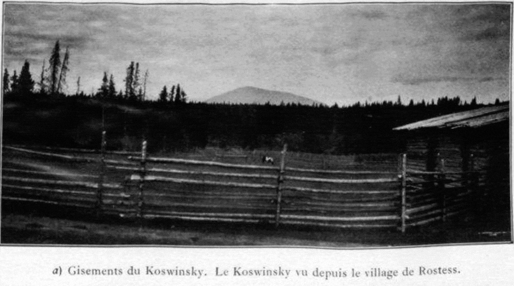 Вид на Косьвинский Камень со стороны деревни Ростес