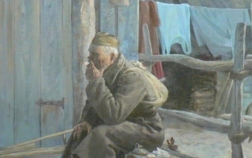 Пётр Павлов «Вернулся (Без вести пропавший)», фрагмент