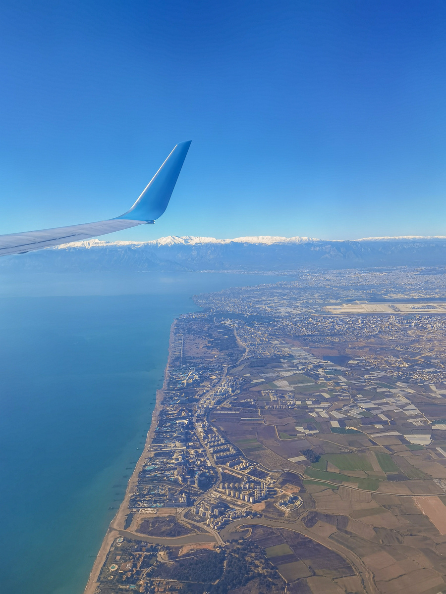 На подлёте к городу