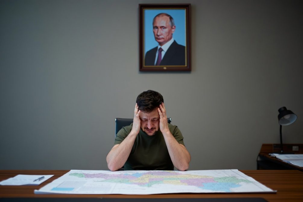   Зеленский окажется в сложном положении, если переговоры провалятся. Иллюстрация: "Блокнот"