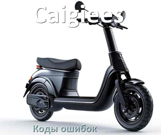 
Коды ошибок электросамоката Caigiees что означает 21, 14, 15, E5, 006, E1, E2, E3