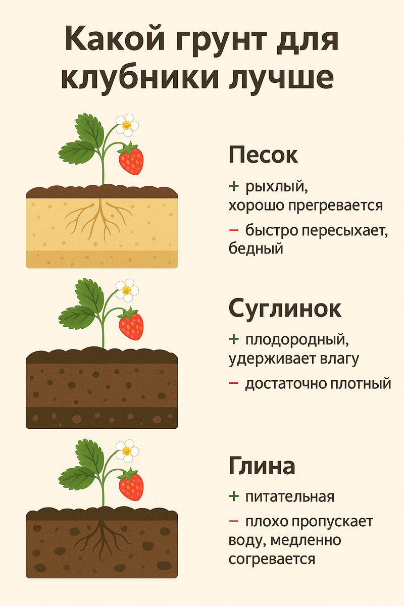 Какой грунт клубника любит