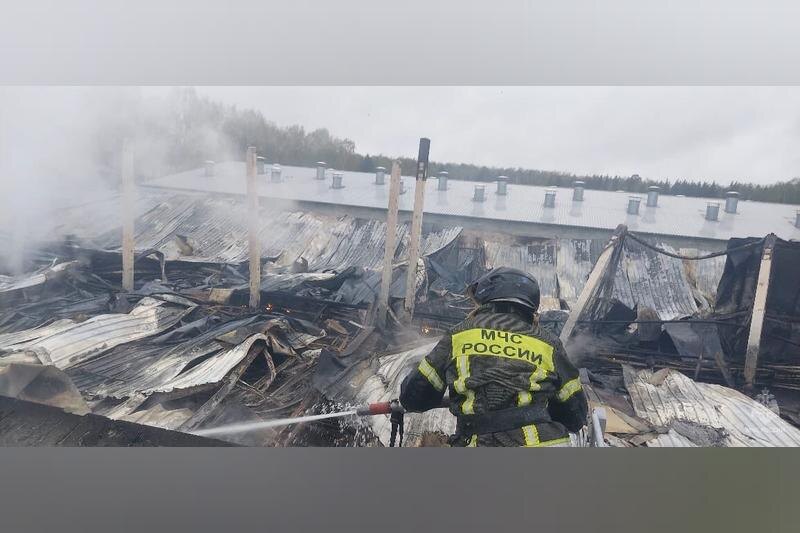    Пожар тушили 33 человека