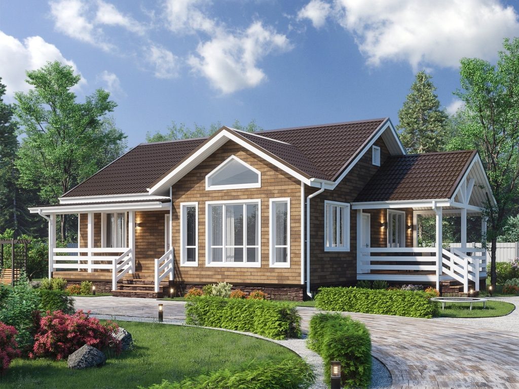 Каркасный дом Фортуна 10х11 м