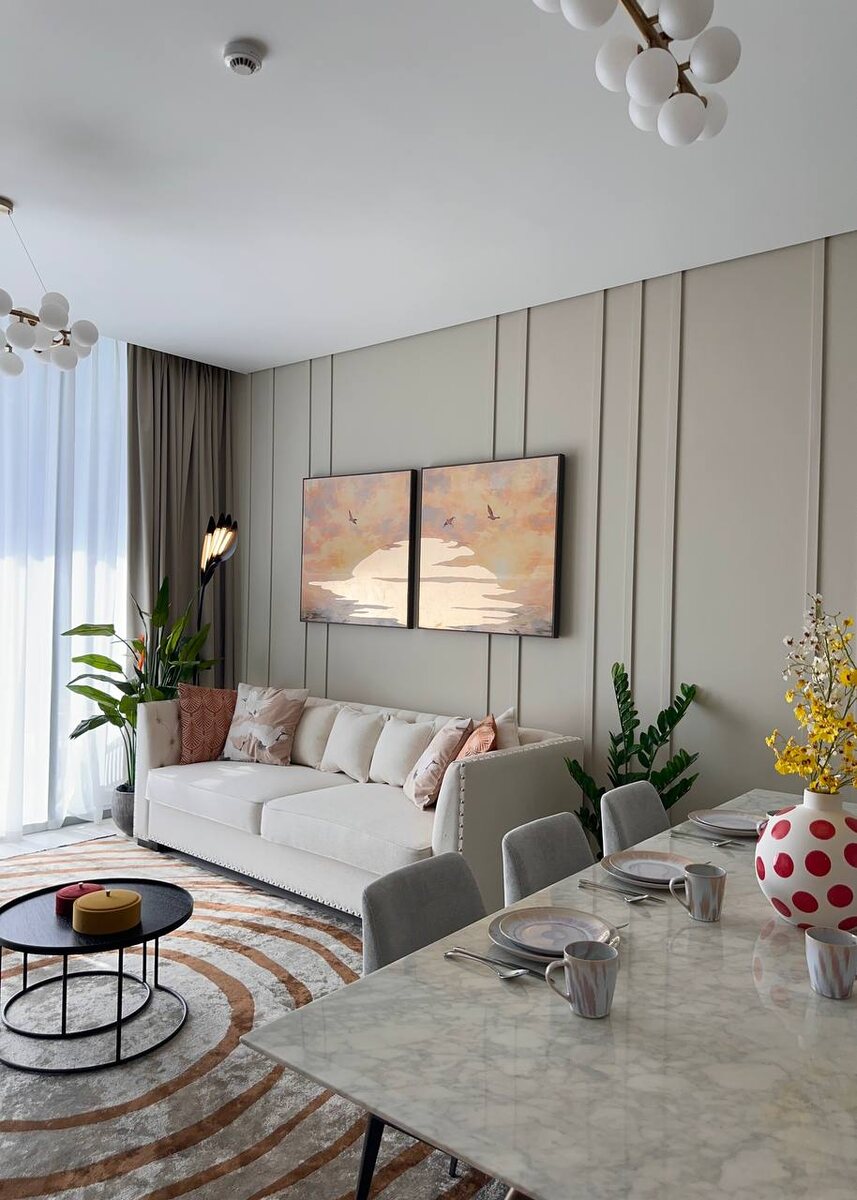 Обустройство квартиры в District One Residence; проект Furni в Дубае 