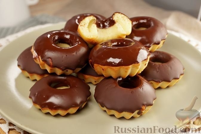 Бездрожжевые пончики с глазурью: просто, вкусно и без фритюра - шоколадная радость