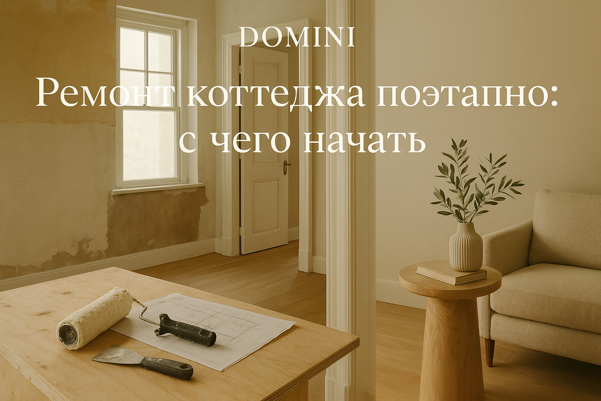    Как правильно начать ремонт коттеджа в Москве: пошаговая инструкция
